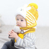 【儿童帽子】宝宝毛线帽秋冬季加绒针织帽韩版卡通可爱儿童帽子围脖套装 商品缩略图8