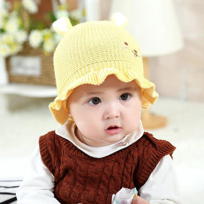 【宝宝帽】韩版秋冬新款6-12个月宝宝毛线帽子1-2岁男女可爱小兔耳朵针织帽 商品图2