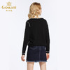 乔万尼羊毛衫女黑色简约宽松外穿针织打底衫上衣冬EB4M007 商品缩略图2