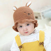 【宝宝帽】韩版秋冬新款6-12个月宝宝毛线帽子1-2岁男女可爱小兔耳朵针织帽 商品缩略图0