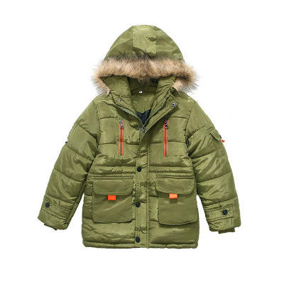 【男童棉衣】新款童棉袄新男童冬装中大童儿童休闲五角星棉衣童装 商品图2