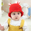 【宝宝帽】韩版秋冬新款6-12个月宝宝毛线帽子1-2岁男女可爱小兔耳朵针织帽 商品缩略图1