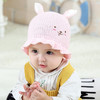 【宝宝帽】韩版秋冬新款6-12个月宝宝毛线帽子1-2岁男女可爱小兔耳朵针织帽 商品缩略图3