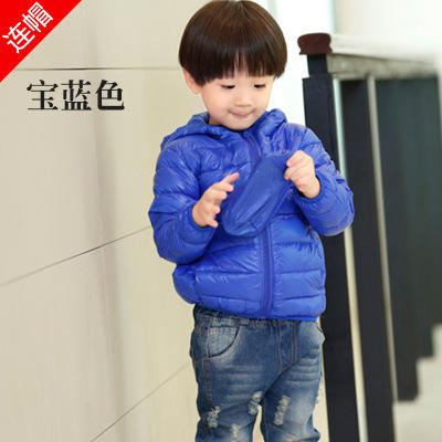 【童服】韩版男女儿童羽绒服男新款轻薄中小童装外套连帽 商品图8