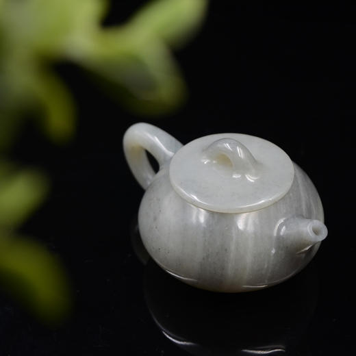 和田玉（青花）玉壶--石瓢壶（宋鸣放6647）121.05g 商品图5