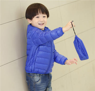 【童服】韩版男女儿童羽绒服男新款轻薄中小童装外套连帽 商品图9