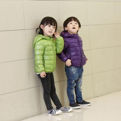 【童服】韩版男女儿童羽绒服男新款轻薄中小童装外套连帽 商品图13