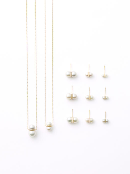 北京仓｜Januka-Twin Pearl-Akoya 大雪人 珍珠 项链（可调节款）［日本设计师］ 商品图2