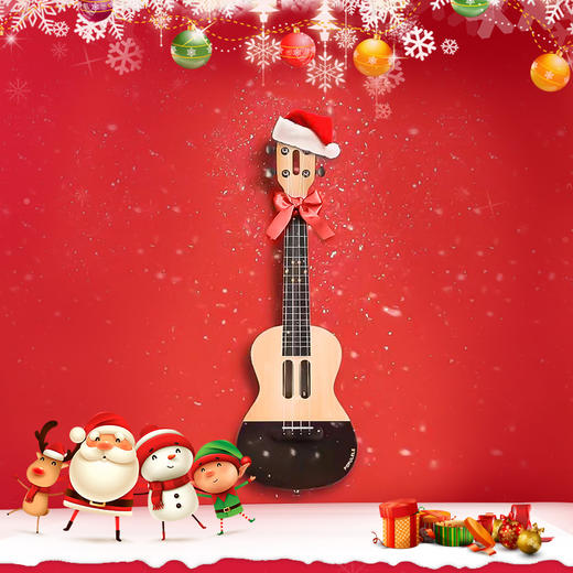 Populele U1 UW  智能尤克里里乌克丽丽23寸智能小吉他饼干款ukulele 庞大曲库 APP 节奏大师游戏 商品图11