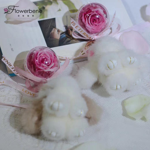 永生花系列车挂貂毛兔 商品图7