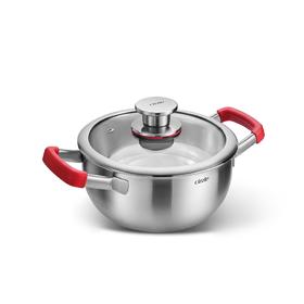 cizzle喜时【元气】18cm元气锅巴锅小红锅炖锅汤锅万用锅