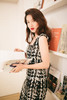 AtelierMissLu / Heidi 黑白粗呢格方领连身裙 商品缩略图7