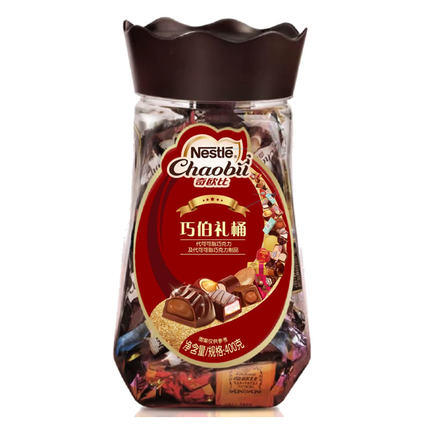 徐福记奇欧比皇冠巧伯礼桶400g礼盒装巧克力什锦糖果 商品图0