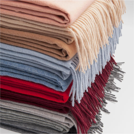 冬天保暖凹造型神器 素色100%纯羔羊毛围巾 29种颜色 柔软亲肤不掉色
