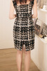 AtelierMissLu / Heidi 黑白粗呢格方领连身裙 商品缩略图4