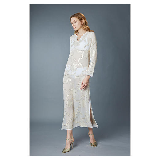 CG｜Long Silk Tunic set [真丝长袖连衣裙 套装] 商品图0