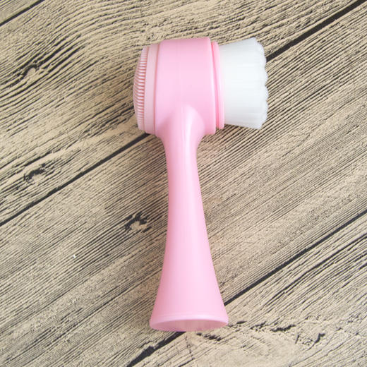 3D双面站立洗脸刷 洁面仪 软毛手动清洁 洁颜毛孔器刷脸刷子~彩妆 商品图1