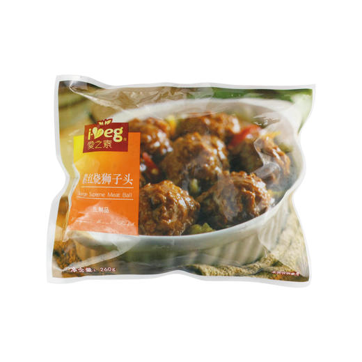 素红烧狮子头 素肉丸子【冷冻素食】植物肉 260克 商品图3