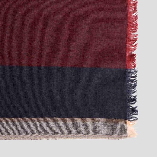 山羊绒羊毛精纺条子围巾（原价1880）KFW1503003 商品图3