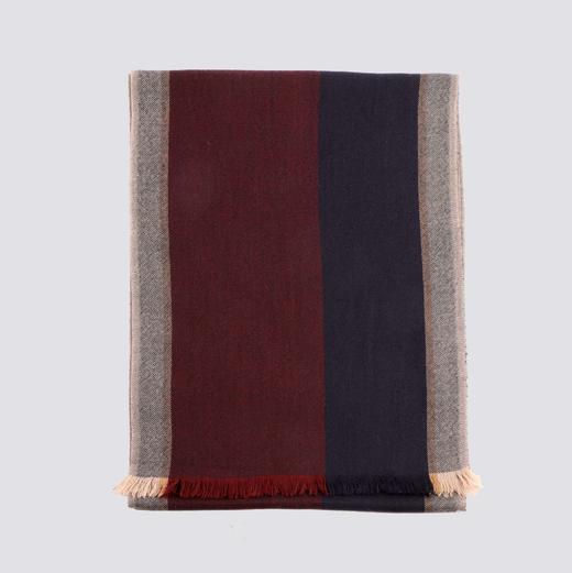 山羊绒羊毛精纺条子围巾（原价1880）KFW1503003 商品图2