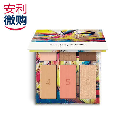 雅姿多功能调色盘/集眼影,定妆,腮红,高光于一体/六个色彩N种用法/5分钟出门 商品图2