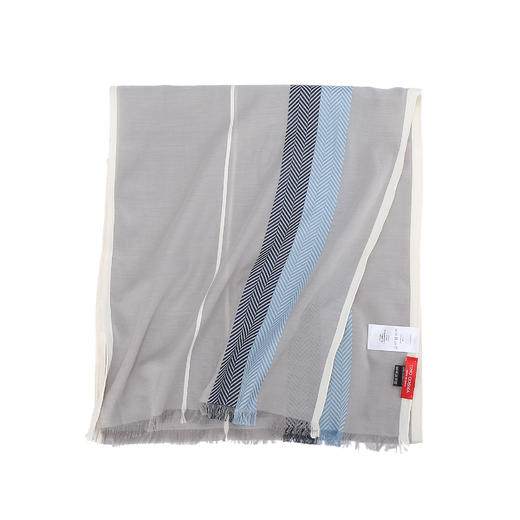 TINO COSMA  意大利条纹棉质丝巾围巾 商品图1
