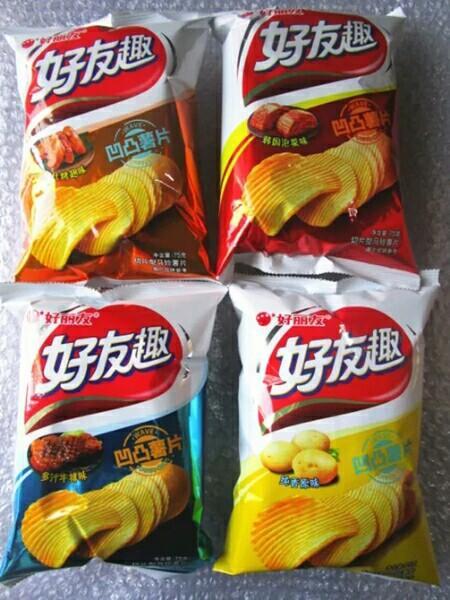 人民店 好丽友好有趣薯片75克