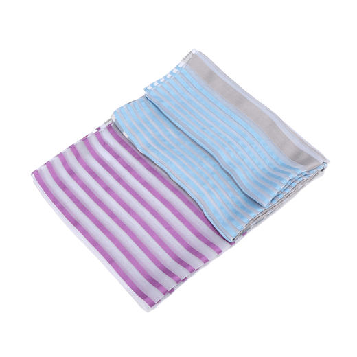 TINO COSMA  意大利横条纹真丝丝巾围巾 商品图1