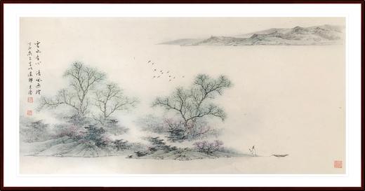 任大庆-真迹-山水画《云水有心 清风无价》 客厅 玄关 商品图1