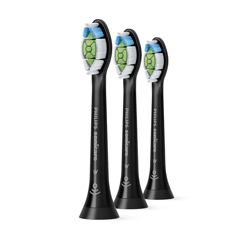 飞利浦Philips电动牙刷头 钻石亮白型  标准三支装HX6063/96黑色