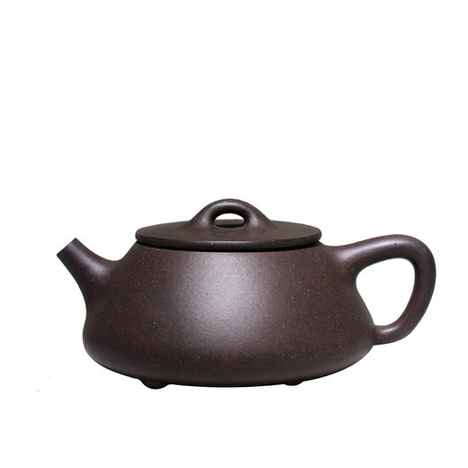 潘庆良紫砂壶景舟小石瓢全手工底槽青150cc