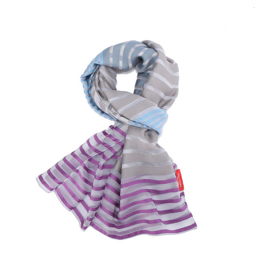 TINO COSMA  意大利横条纹真丝丝巾围巾 商品图0