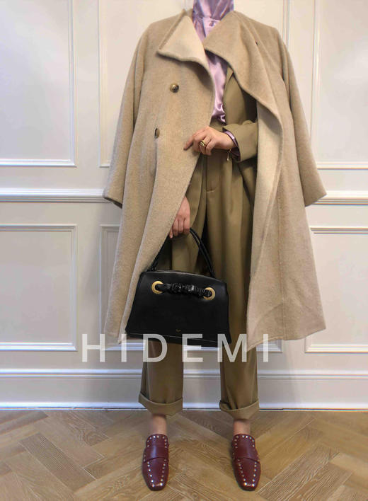 HIDEMI 本季限定 顶级Baby Alpaca羊驼毛大衣 商品图7