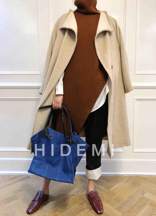 HIDEMI 本季限定 顶级Baby Alpaca羊驼毛大衣 商品图5