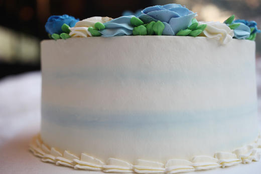 女士款 蝴蝶蓝色系 韩式裱花 商品图1