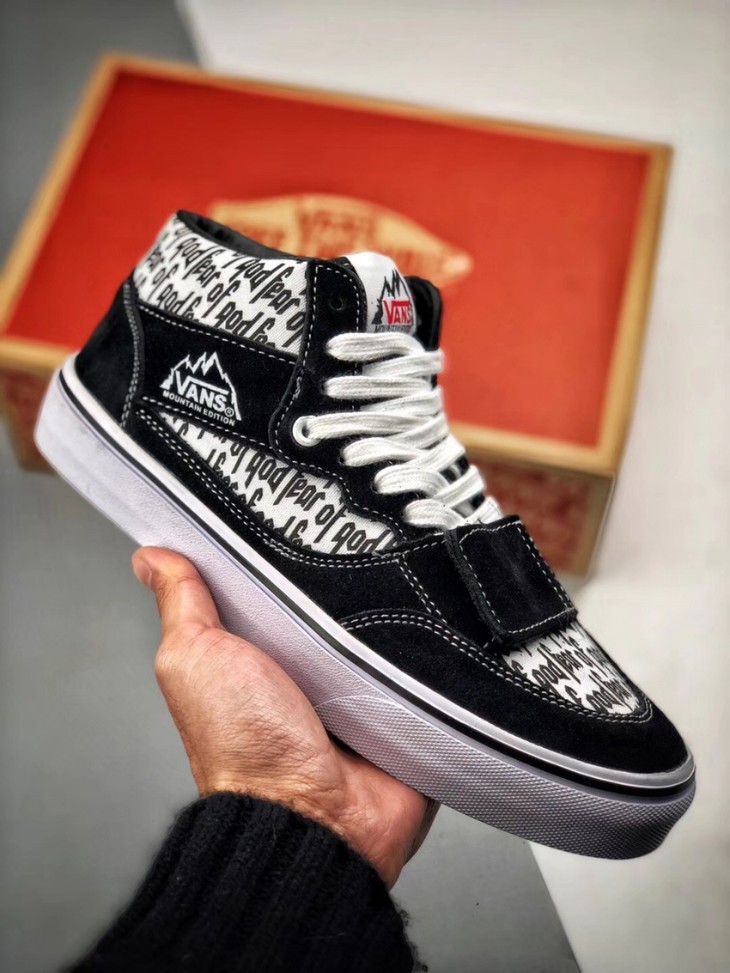 男女均有 vans x fear of god 黑红黑白 fog 联名