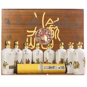 五粮液股份 酒中八仙 60度 套装礼盒 浓香型收藏高度白酒 500ml*8瓶