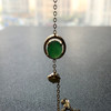 冰种阳绿翡翠蛋面手链18k黄金镶嵌 商品缩略图7