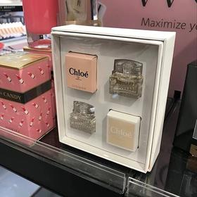 国内现货 Chloe/蔻依 Q版女士香水套装 2件套 chloe同名（肉丝带) 5ml + Fleur樱粉丝带 5ml 美国代购，无中文标签，介意慎拍