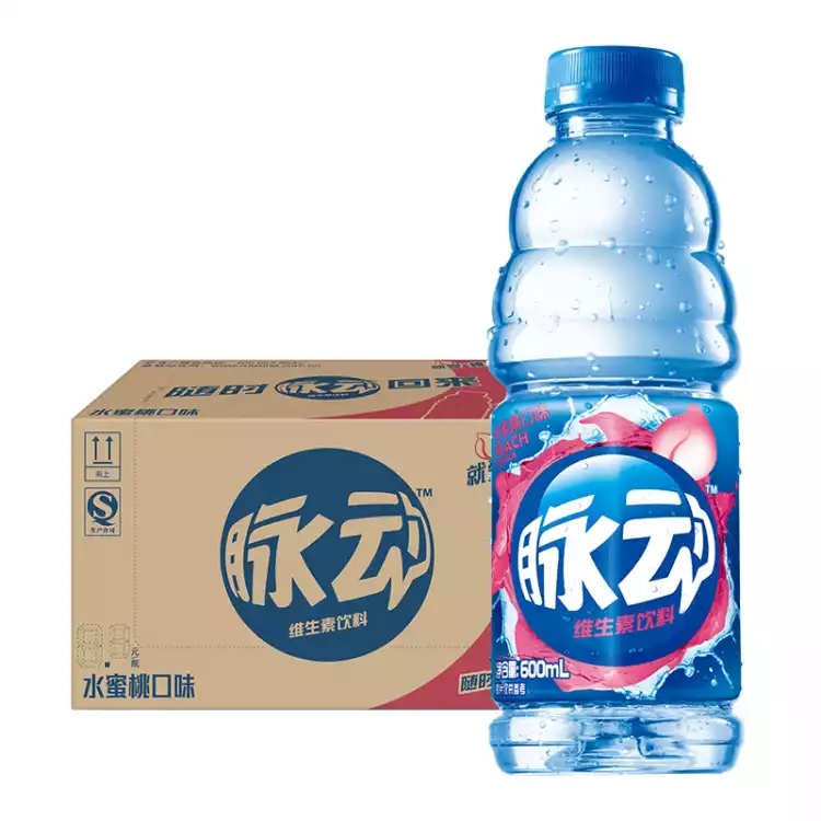 脉动 水蜜桃口味 维生素饮料 600ml*15瓶 整箱装