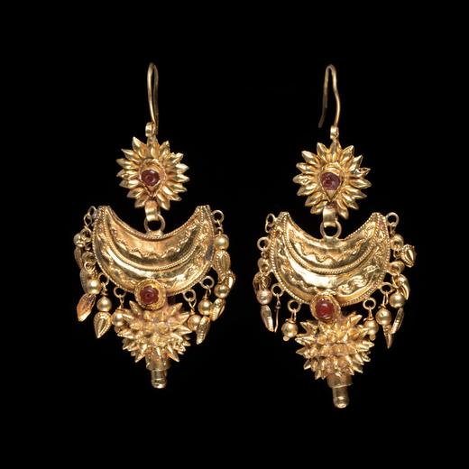 西亚高古原装金耳环 商品图0