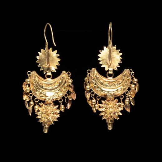 西亚高古原装金耳环 商品图1