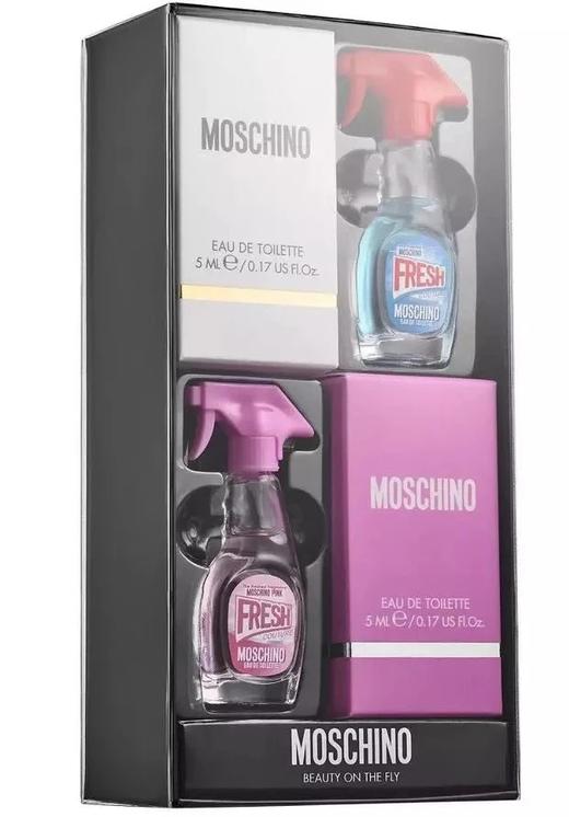 国内现货 Moschino 莫斯奇诺 Fresh Couture 迷你香水套装  粉色  清洁剂造型香水Q小样限量套装多款 美国代购，无中文标签，介意慎拍 商品图2