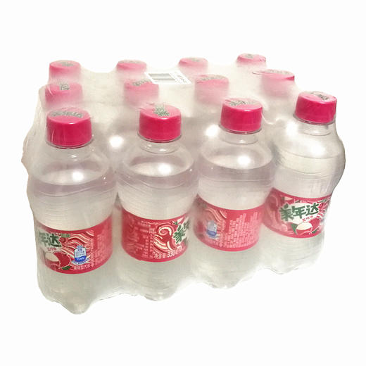 美年達荔枝味汽水 330ml*12瓶 整包