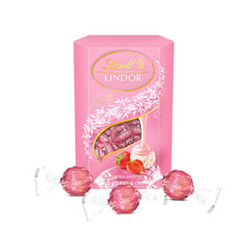 瑞士莲软心草莓奶油白巧克力16粒分享装200g