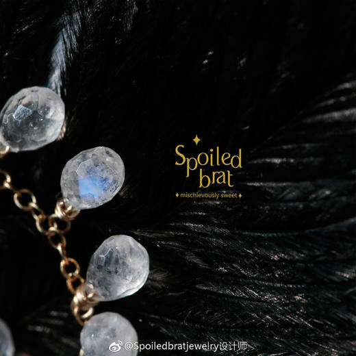 SpoiledBart Jewelry 月光石珍珠双层胸针 商品图2