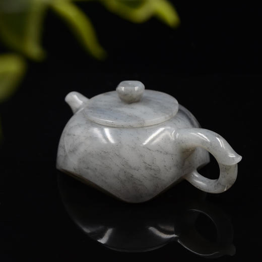 和田玉（青花）玉壶--方旋壶（宋鸣放6657）213.71g 商品图4