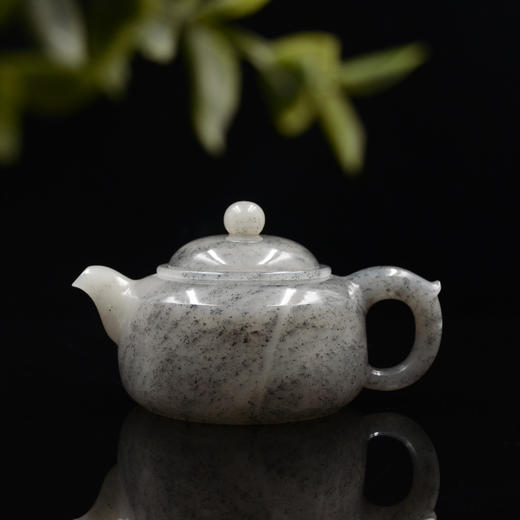 和田玉（青花）玉壶-圆棱壶（宋鸣放6626）250.40g 商品图6