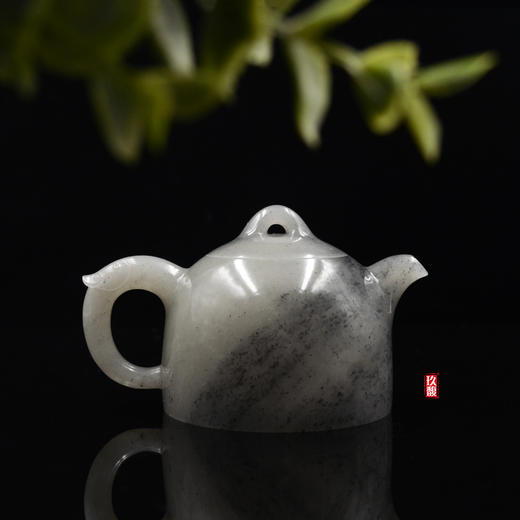 和田玉（青花）玉壶--秦权壶（宋鸣放6630）255.19g 商品图2