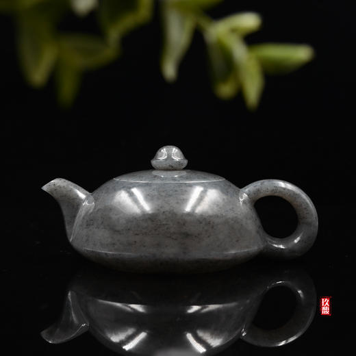 和田玉（青花）玉壶--飞碟壶（宋鸣放6651）179.01g 商品图0